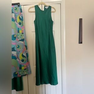 Green maxi dress